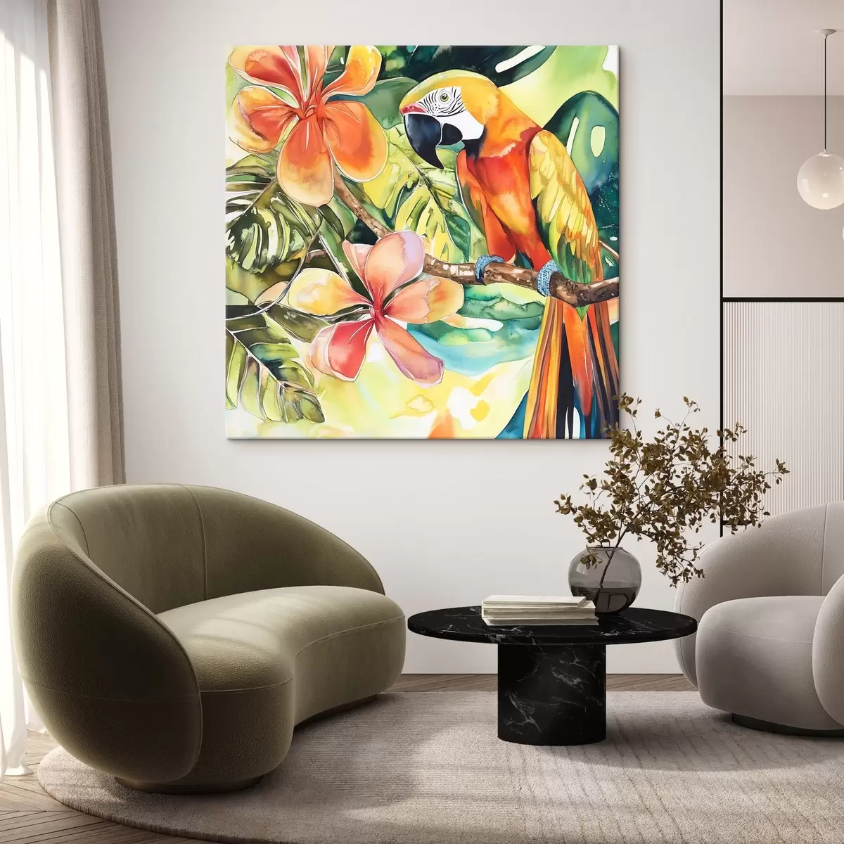 Glezna Spilgta papagailis s43307