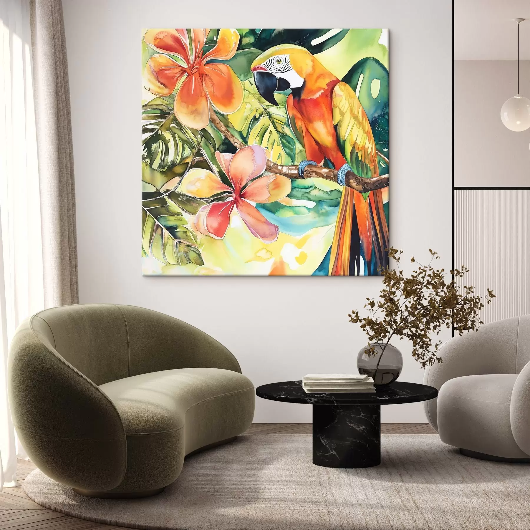 Fototapetes Spilgta papagailis s43307