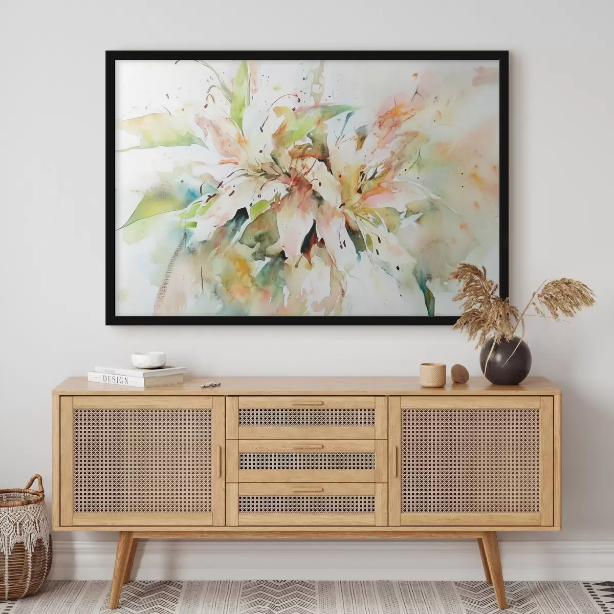 Plakāts Ziedu abstraktais zīmējums f43298