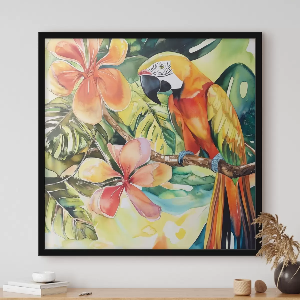 Plakāts Spilgta papagailis f43307