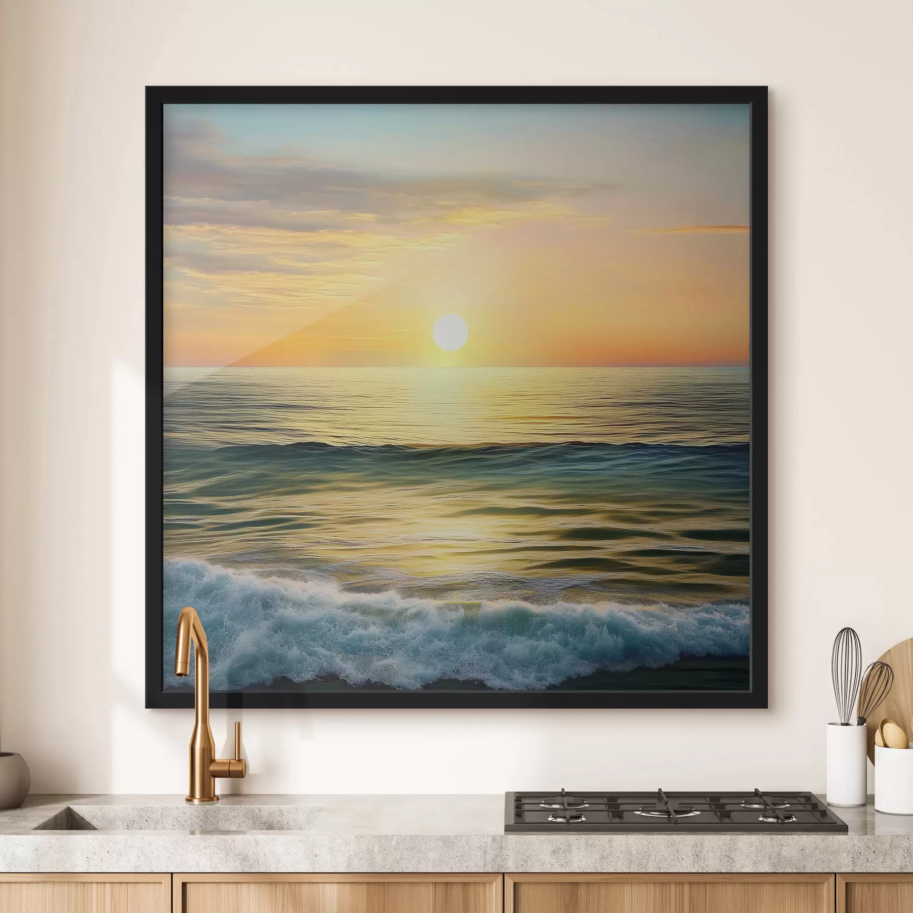 Fototapetes Rītausma virs jūras f43308