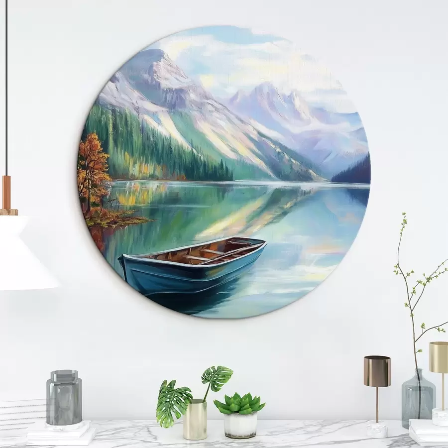 Glezna Skaists ezers kalnos r43289