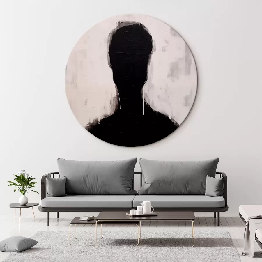 Glezna Siluets uz balta fona r43275