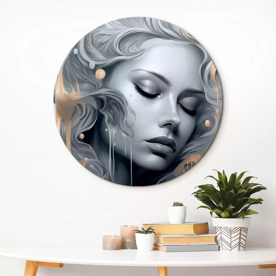 Glezna Portrets ar gludām līnijām r43278