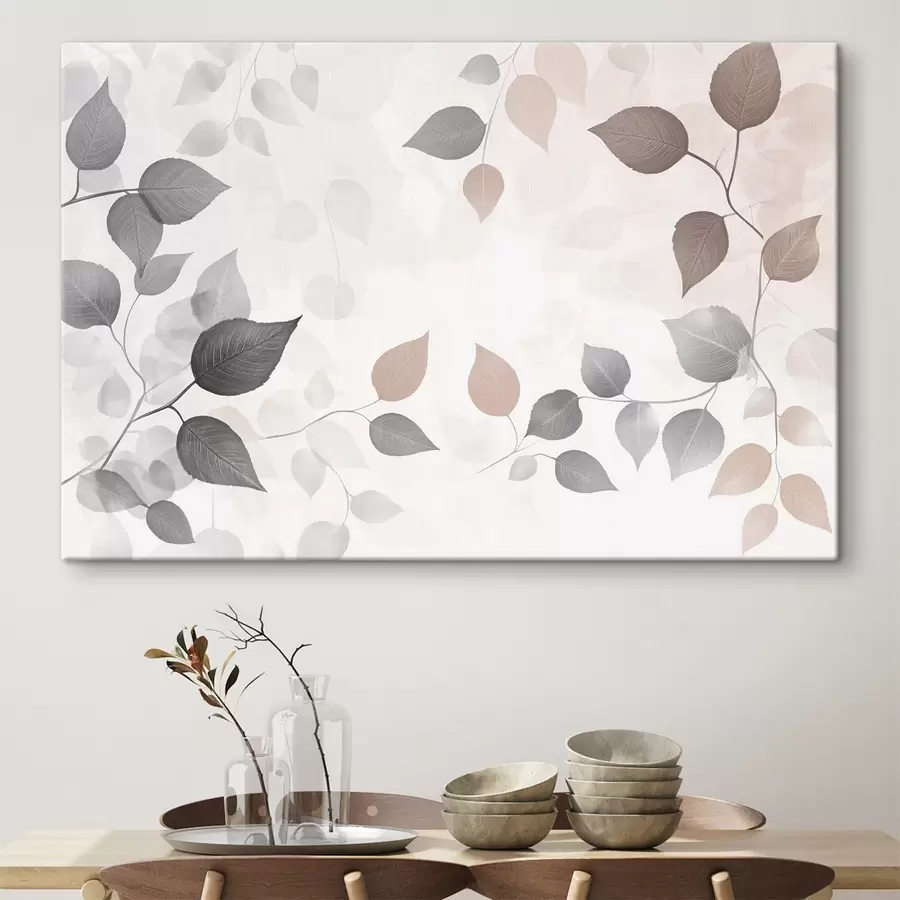 Fototapetes Lapas uz gaiša fona s43325