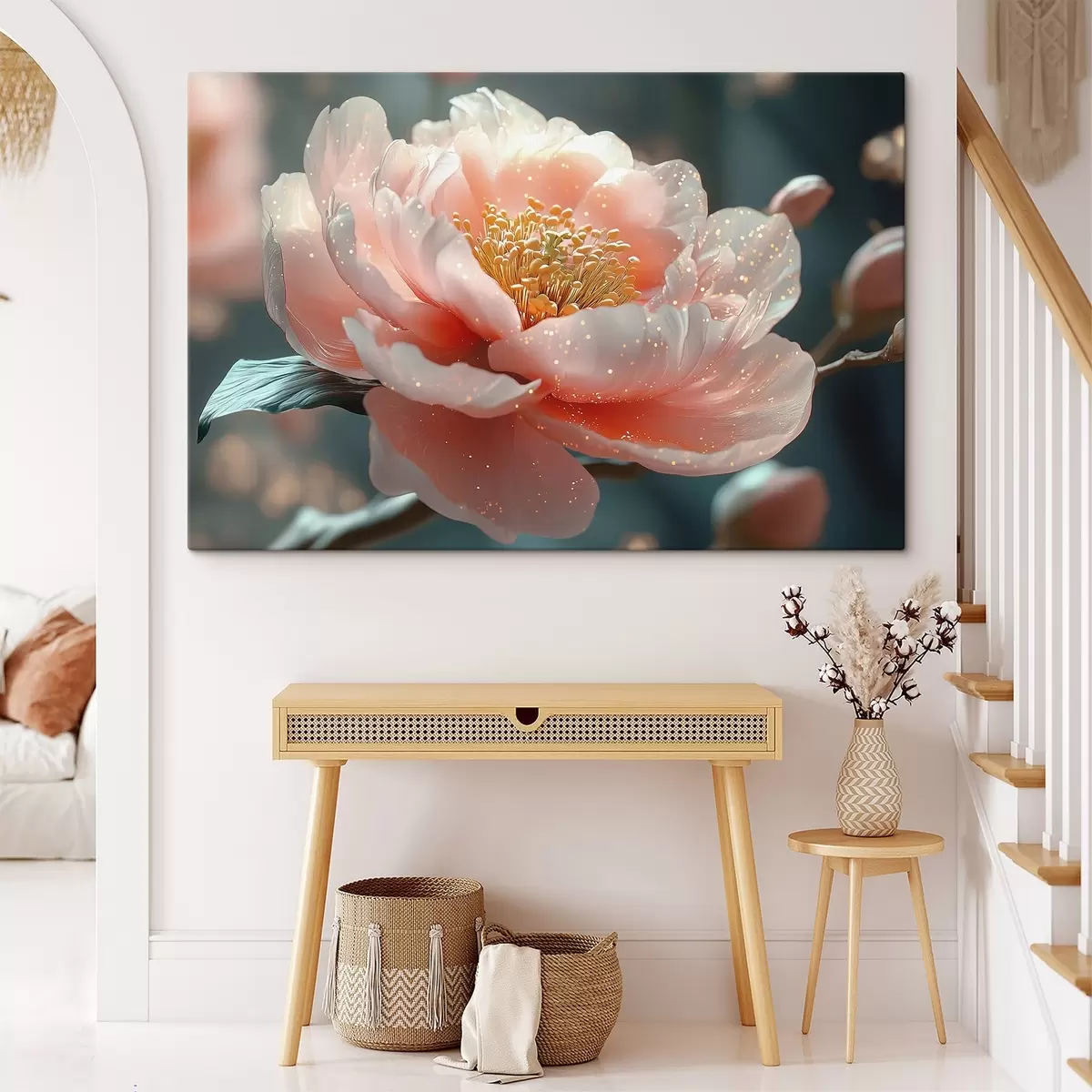 Glezna Smalks zieds uz zara ar saules stariem s43326