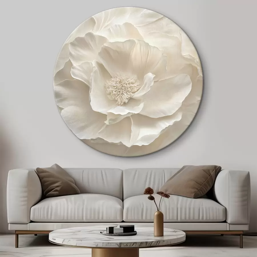 Fototapetes Lielas gaisīgas baltas peonijas r43312