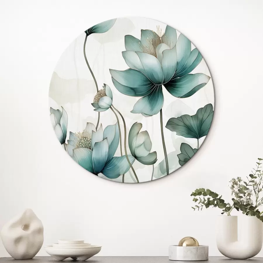 Glezna Akvareļu kompozīcija, lotosi r43339