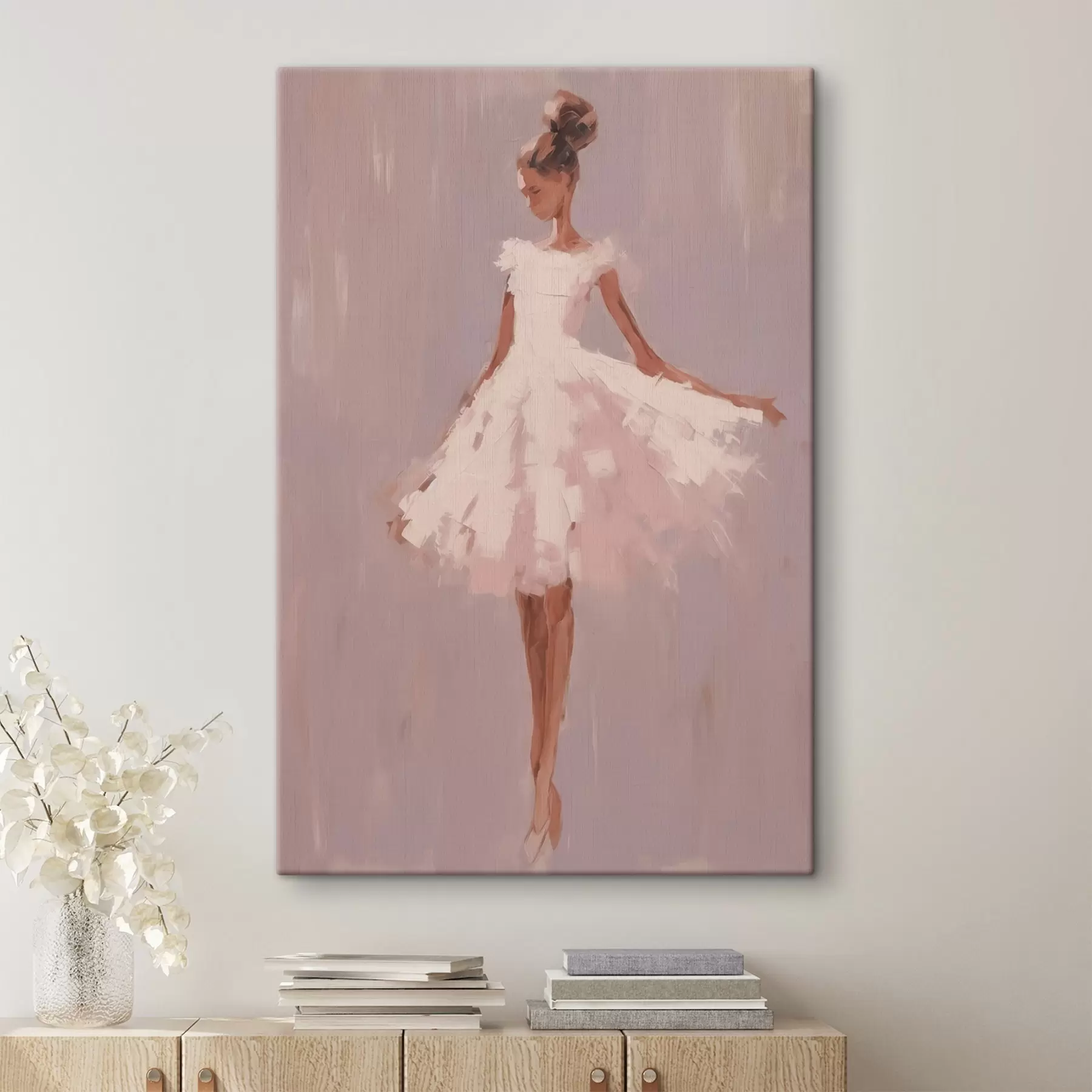 Fototapetes Balerīna abstraktā imitācijas glezniecība s43342