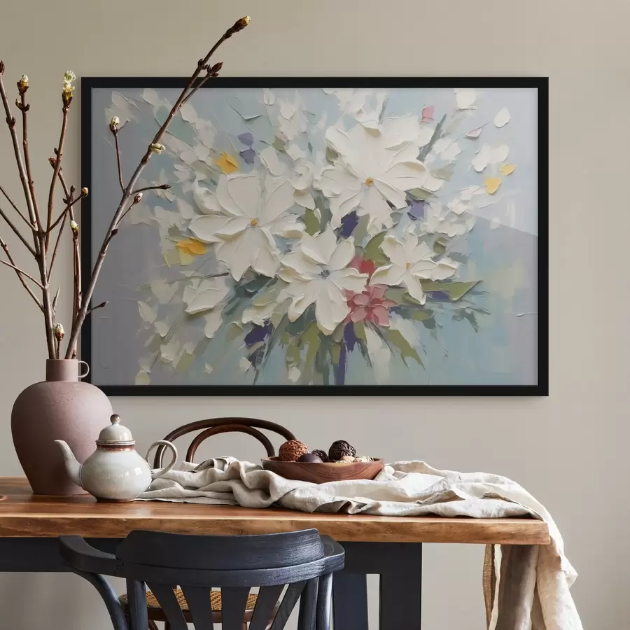 Fototapetes Pušķis ziedu imitācijas glezniecība f43348