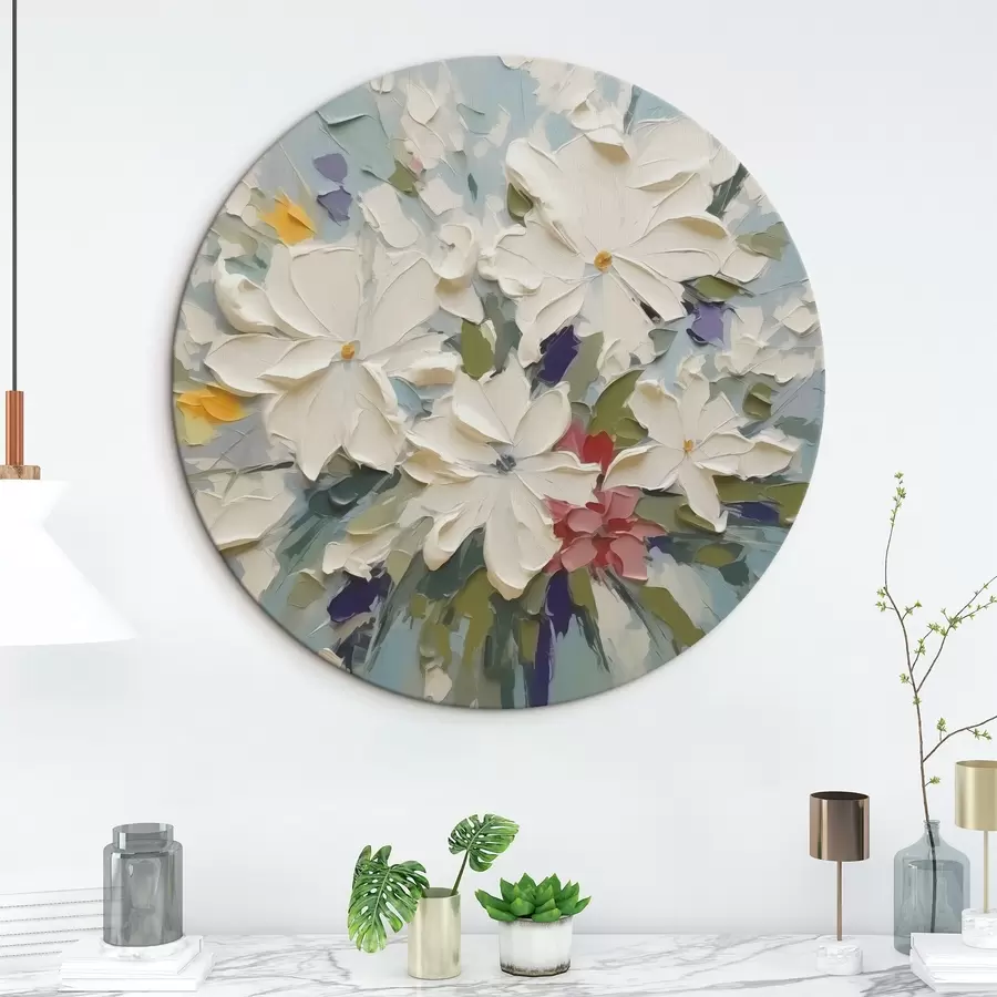 Glezna Pušķis ziedu imitācijas glezniecība r43348