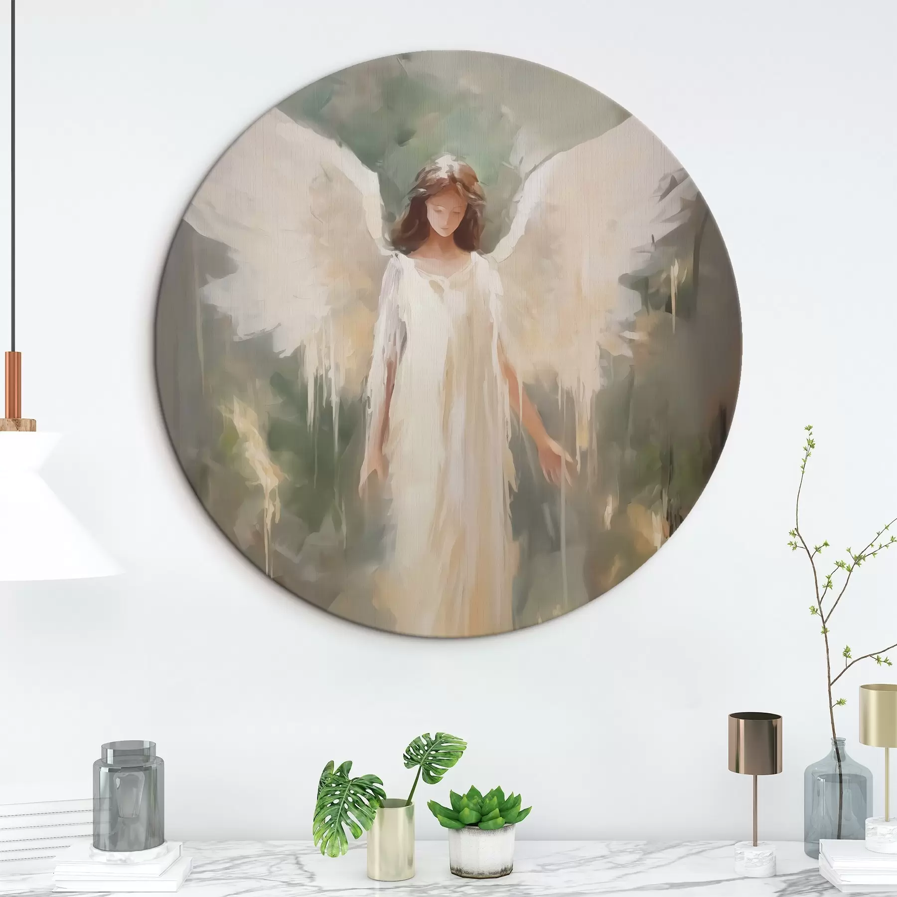 Fototapetes Abstraktā eņģeļa imitācijas glezniecība r43353