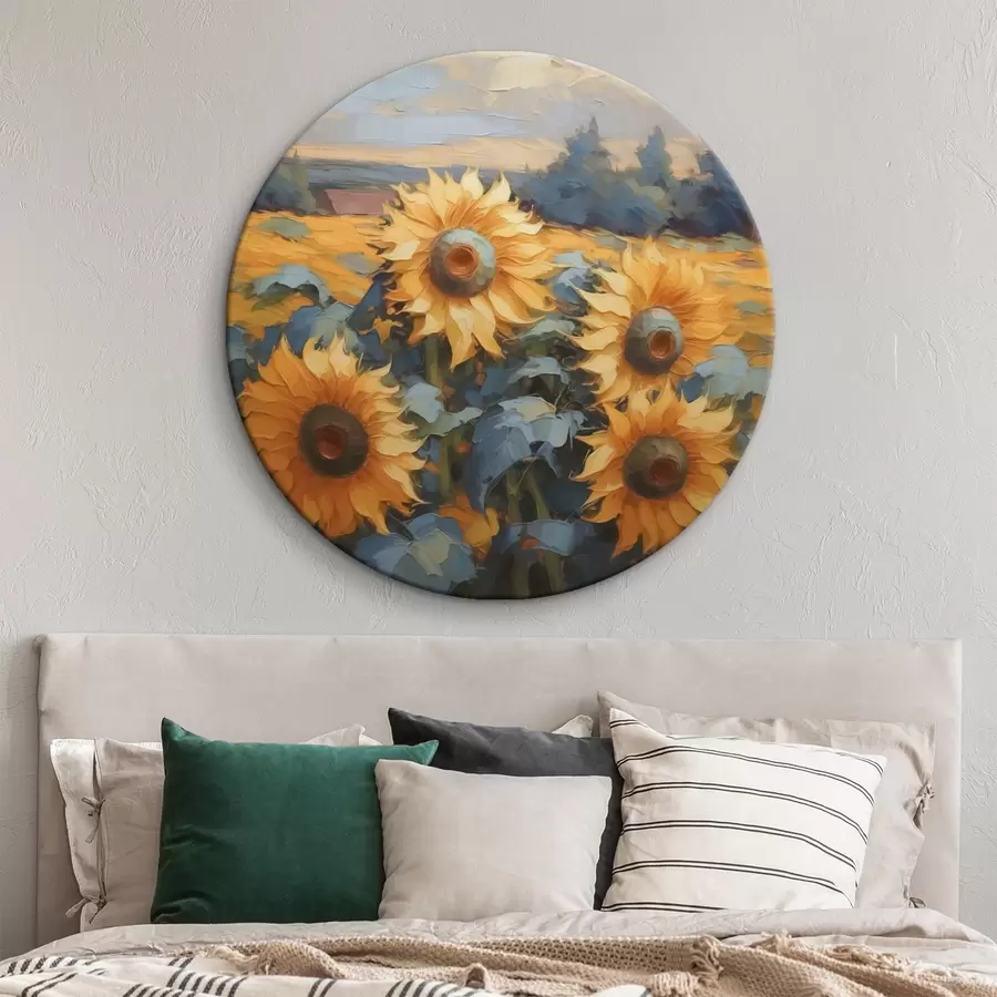 Glezna Saulespuķes imitācija glezniecība r43359