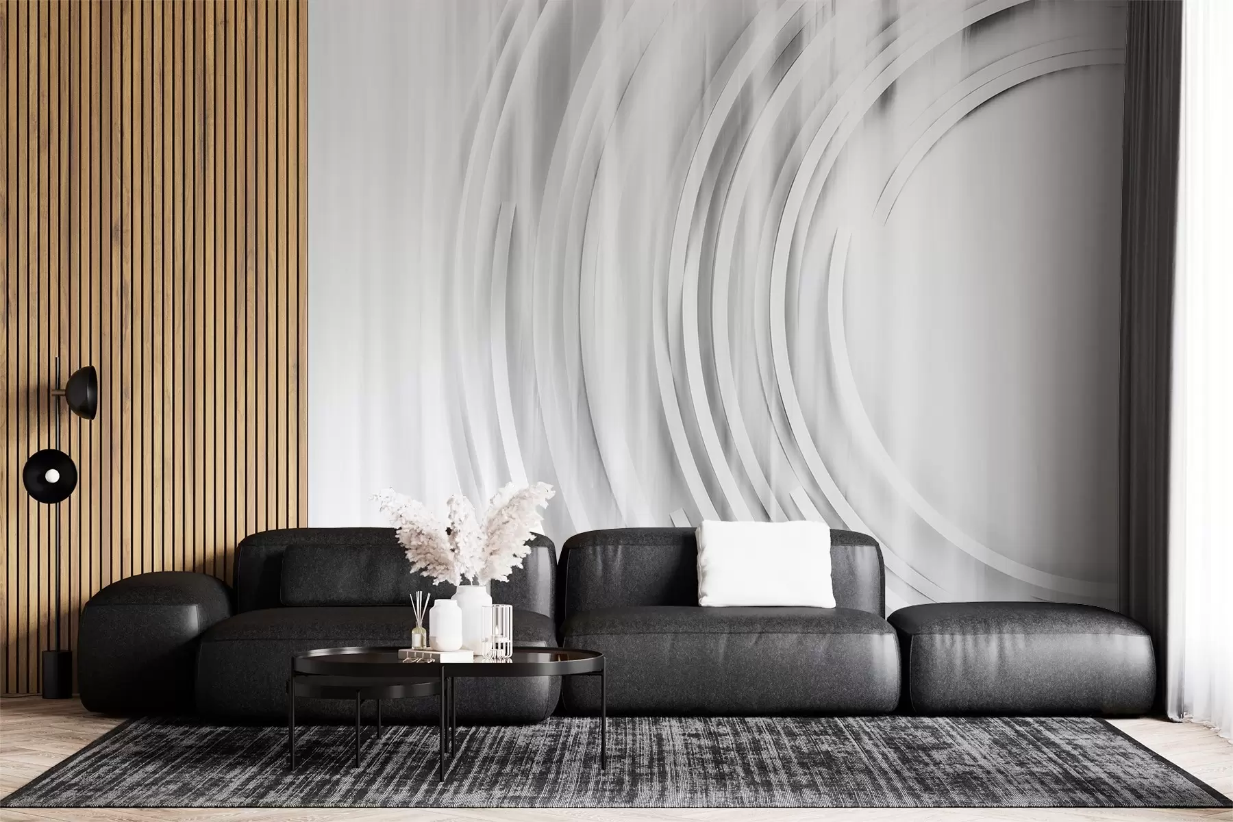 Fototapetes Abstraktie haotiskie gredzeni w08929v2