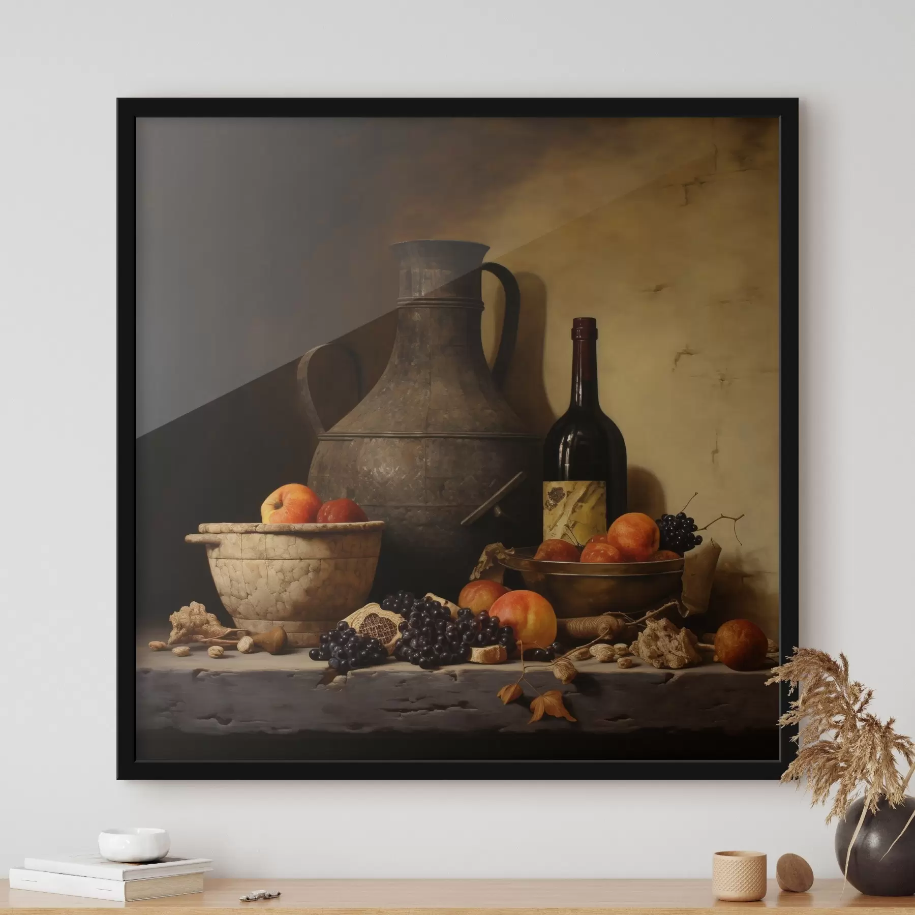 Fototapetes Klasiska klusā daba ar siltu apgaismojumu f43369