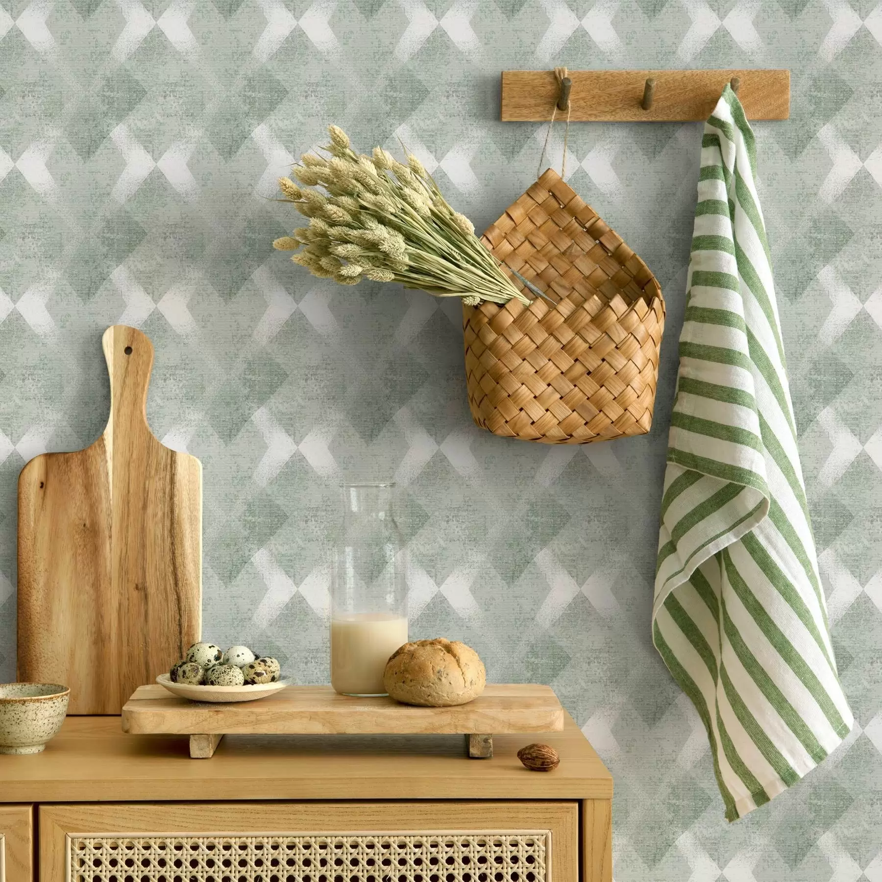 Fototapetes Rombi zaļās krāsās a00007v2