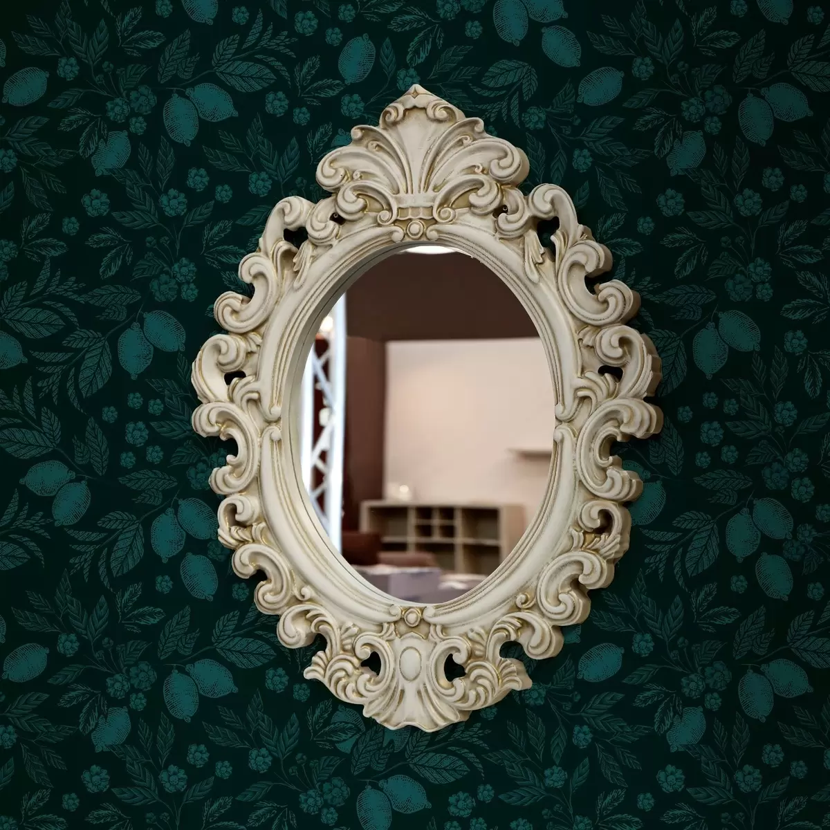 Tapetes Zili zaļas blīvas lapas a00019