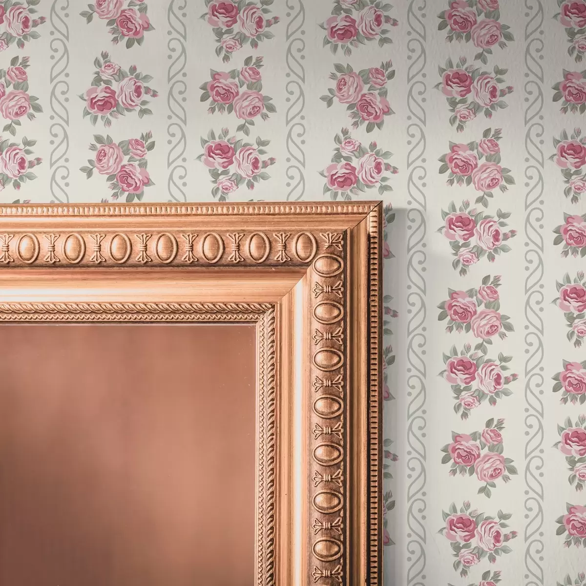 Tapetes Vertikālas rožu svītras a00028