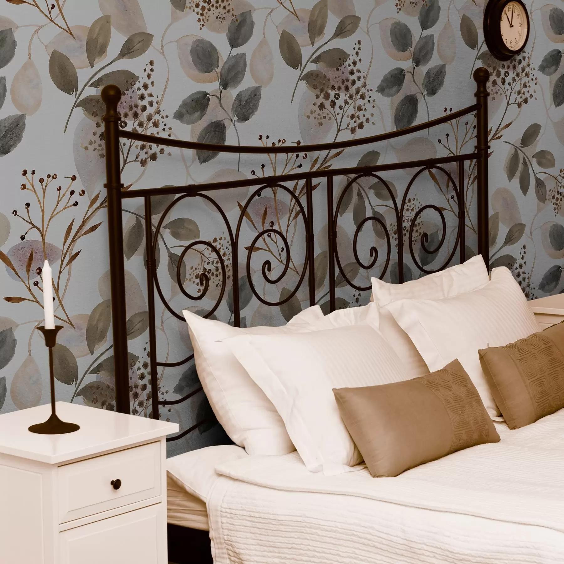 Fototapetes Rudens lapas akvareļu stilā a00048