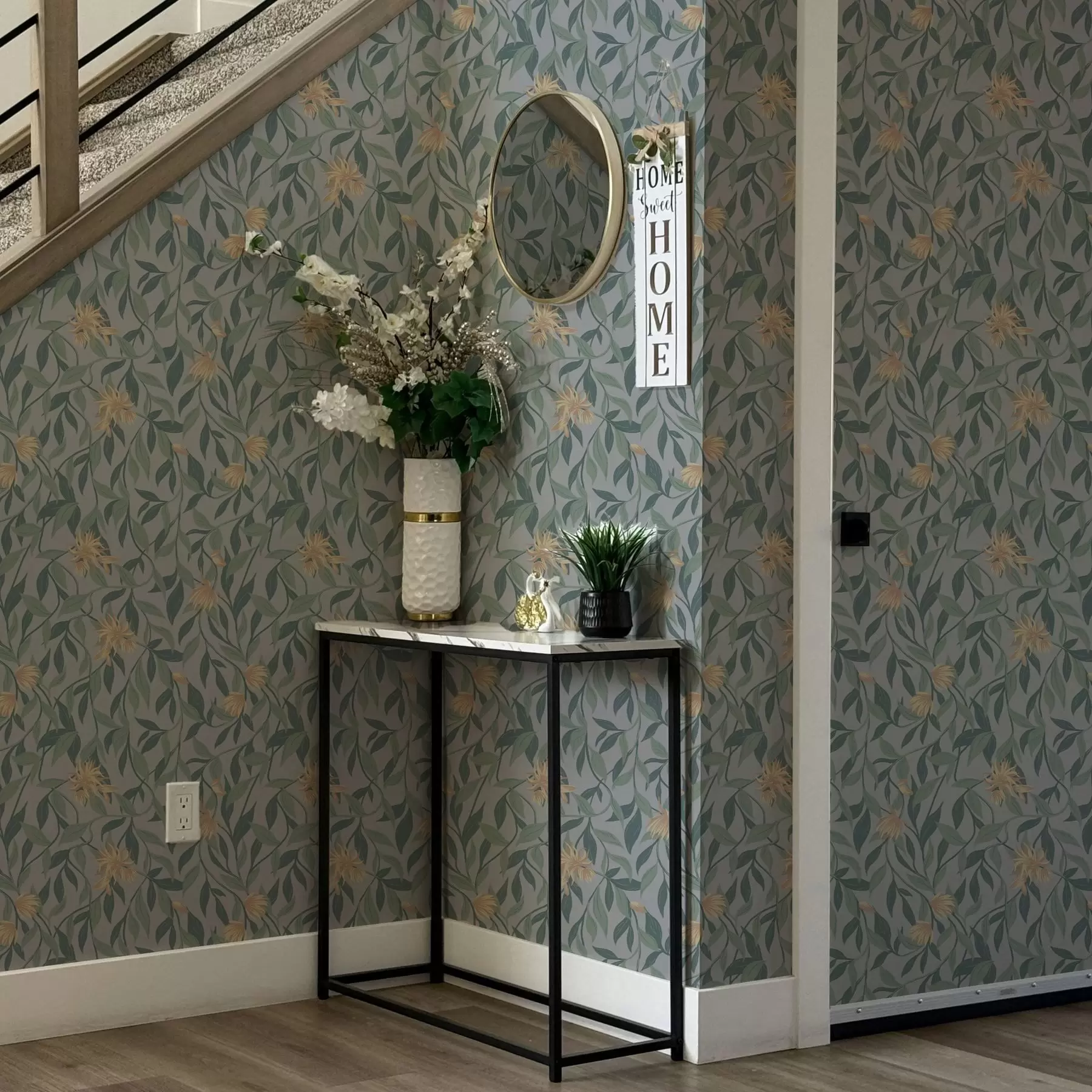 Fototapetes Kņudinoši zari ar dzelteniem ziediem a00052