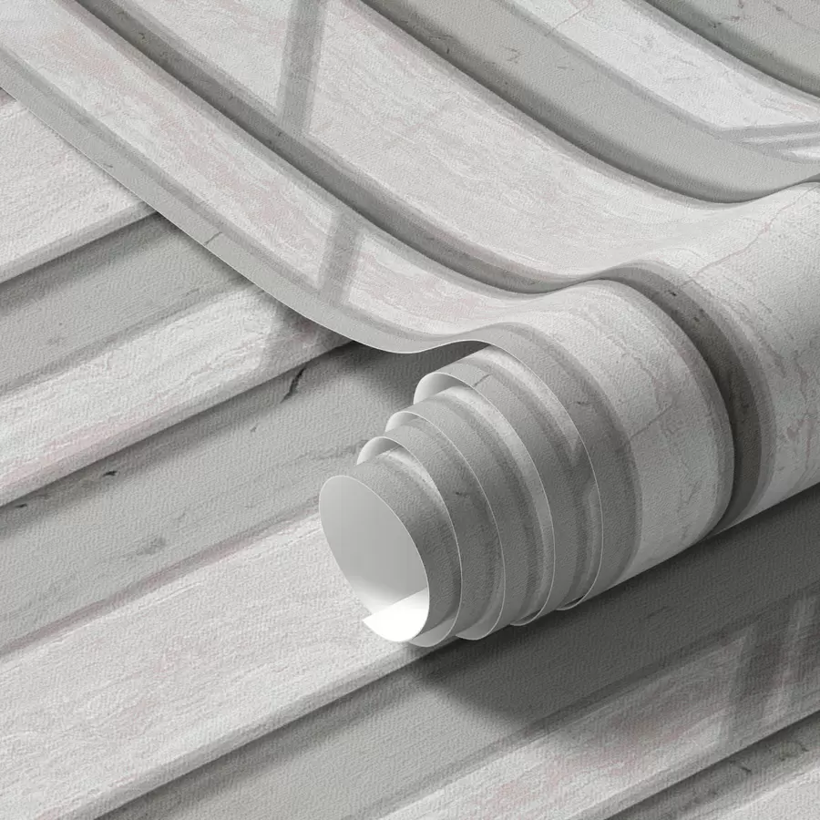 Fototapetes Koka paneļa efekts gaiši pelēkā krāsā a00055