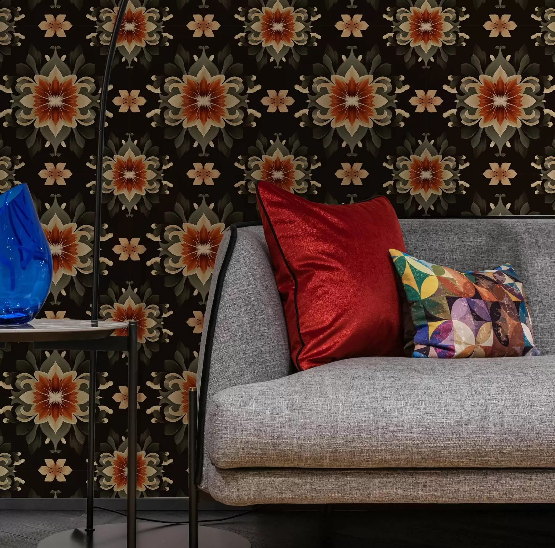 Fototapetes Abstraktais ziedu raksts a00069v2