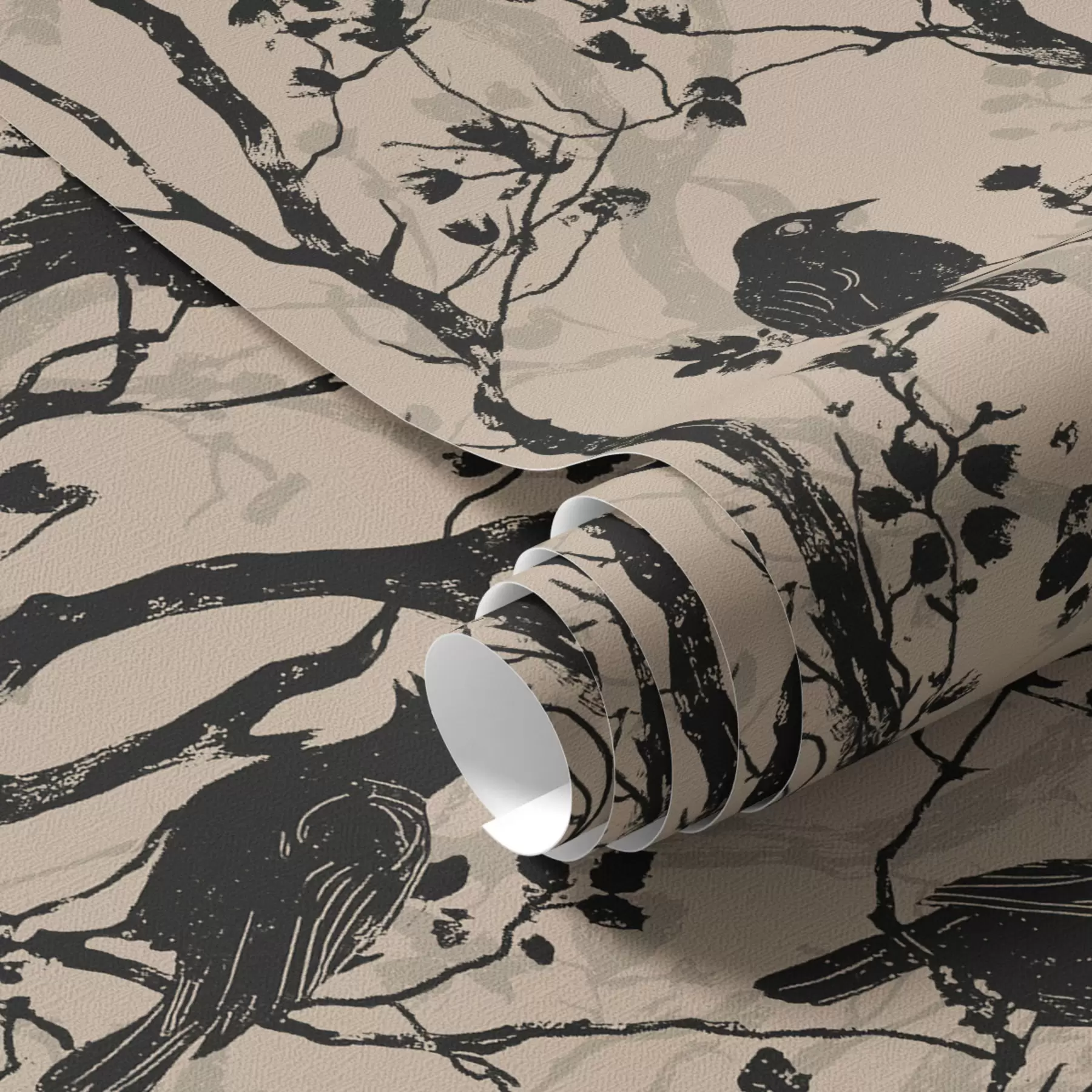 Fototapetes Vārnas uz zariem a00082