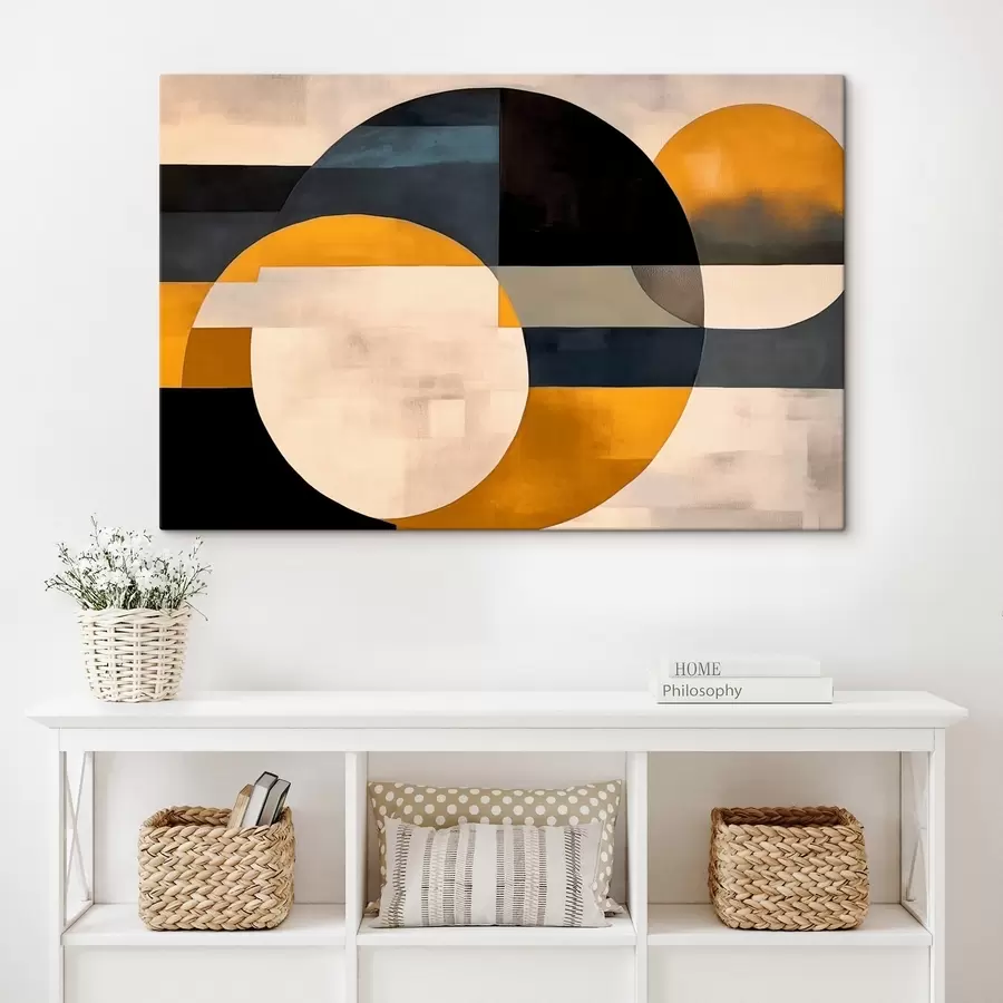 Glezna Ģeometriska kompozīcija minimālisma stilā s43419