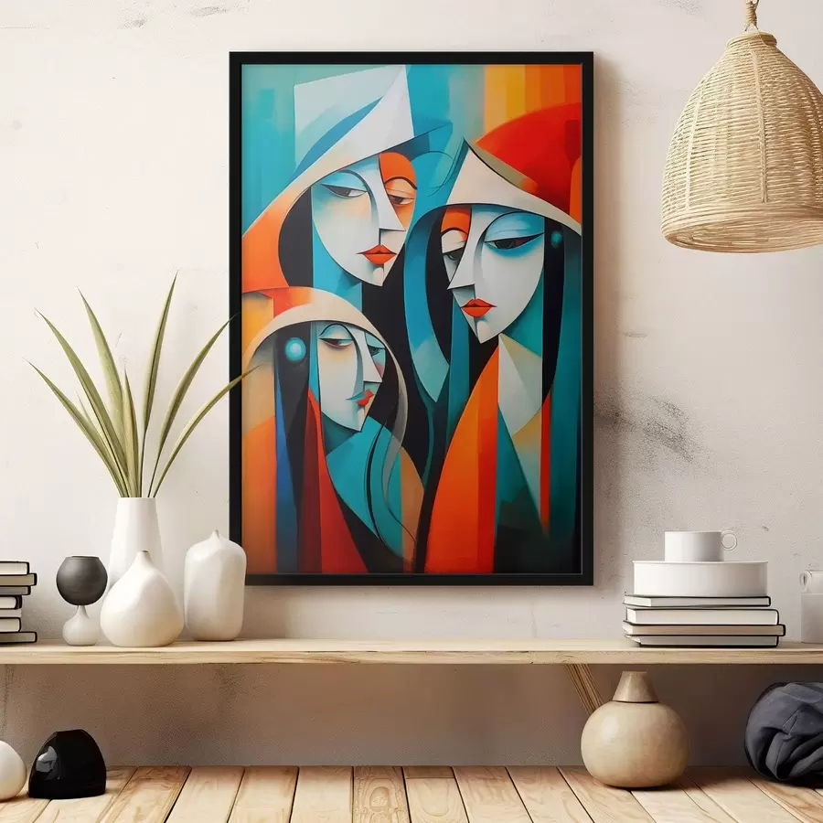 Fototapetes Sieviešu portretu abstraktais attēls f43411