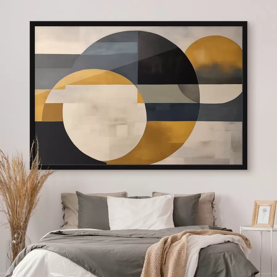 Fototapetes Ģeometriska kompozīcija minimālisma stilā f43419