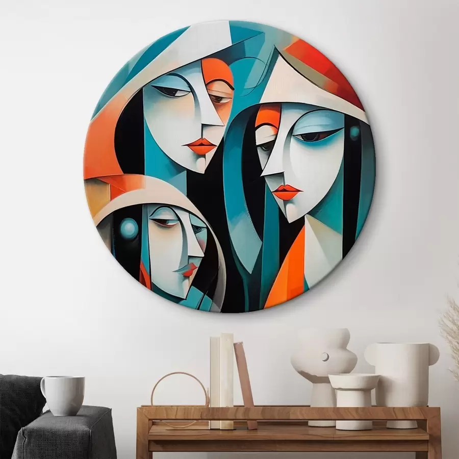 Glezna Sieviešu portretu abstraktais attēls r43411