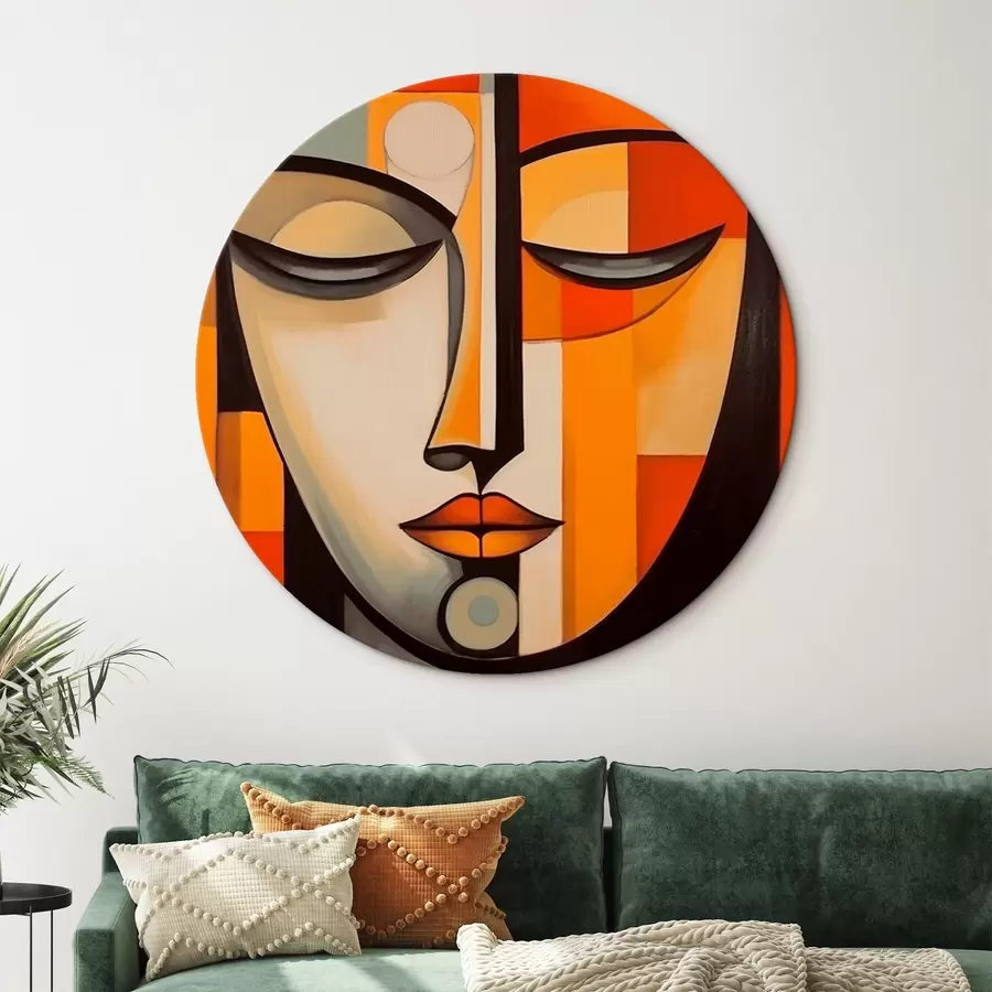 Glezna Ģeometrisks portrets modernisma stilā r43412