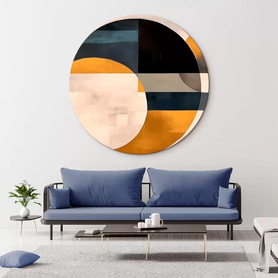 Glezna Ģeometriska kompozīcija minimālisma stilā r43419