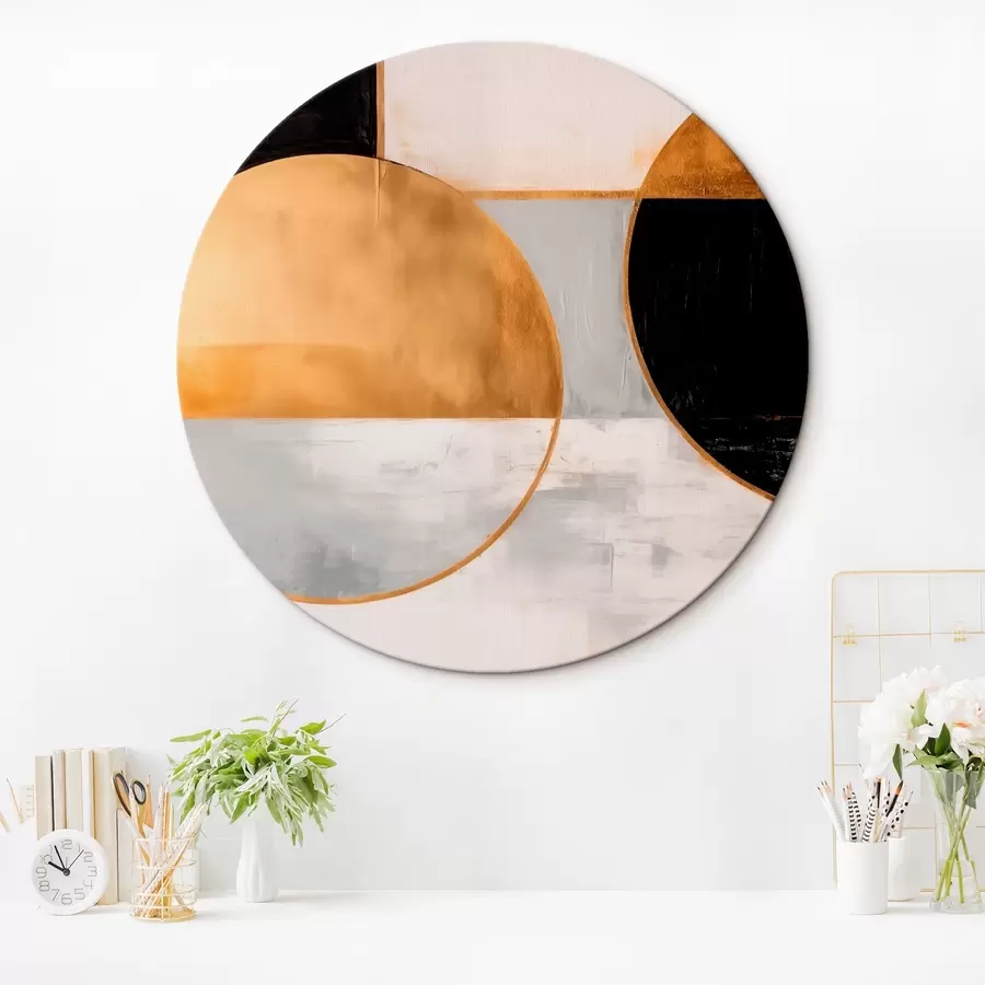 Glezna Ģeometriska kompozīcija minimālisma stilā r43420