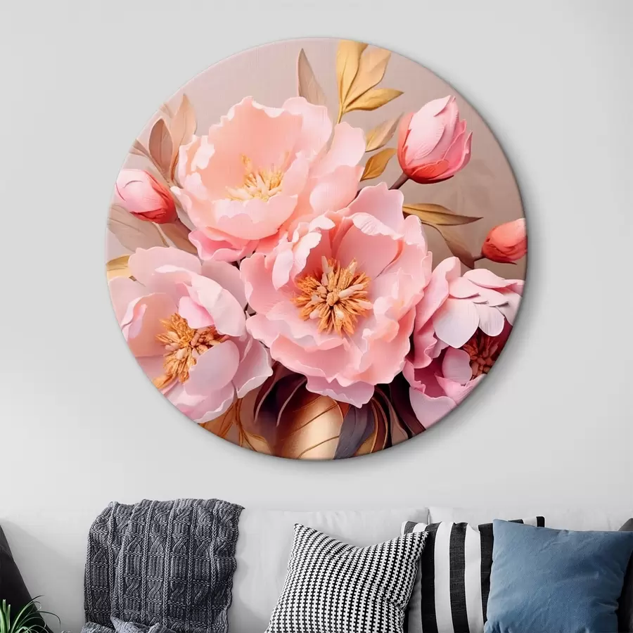 Glezna Vāze ar peonijām r43422