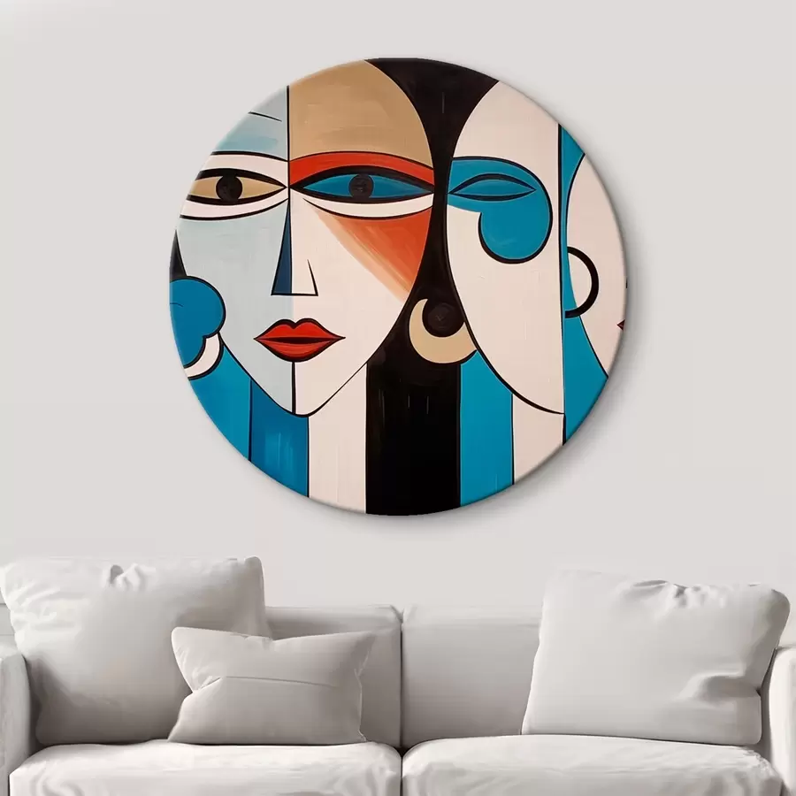 Glezna Kubistiski sieviešu portreti r43427