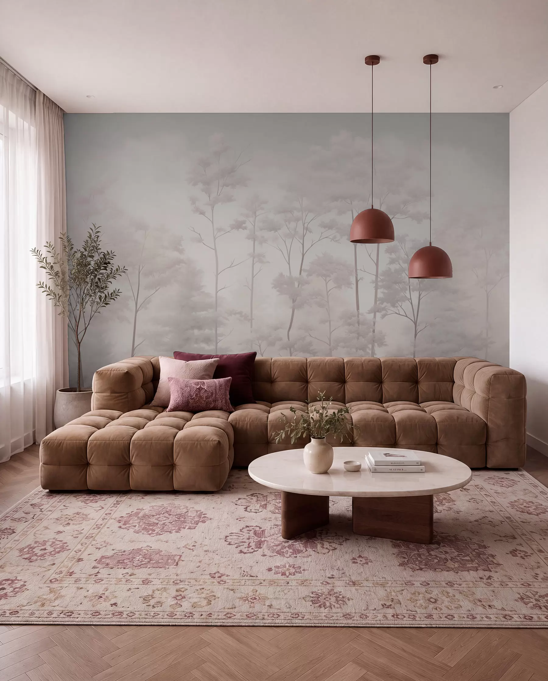 Fototapetes Bāli meža silueti w03525