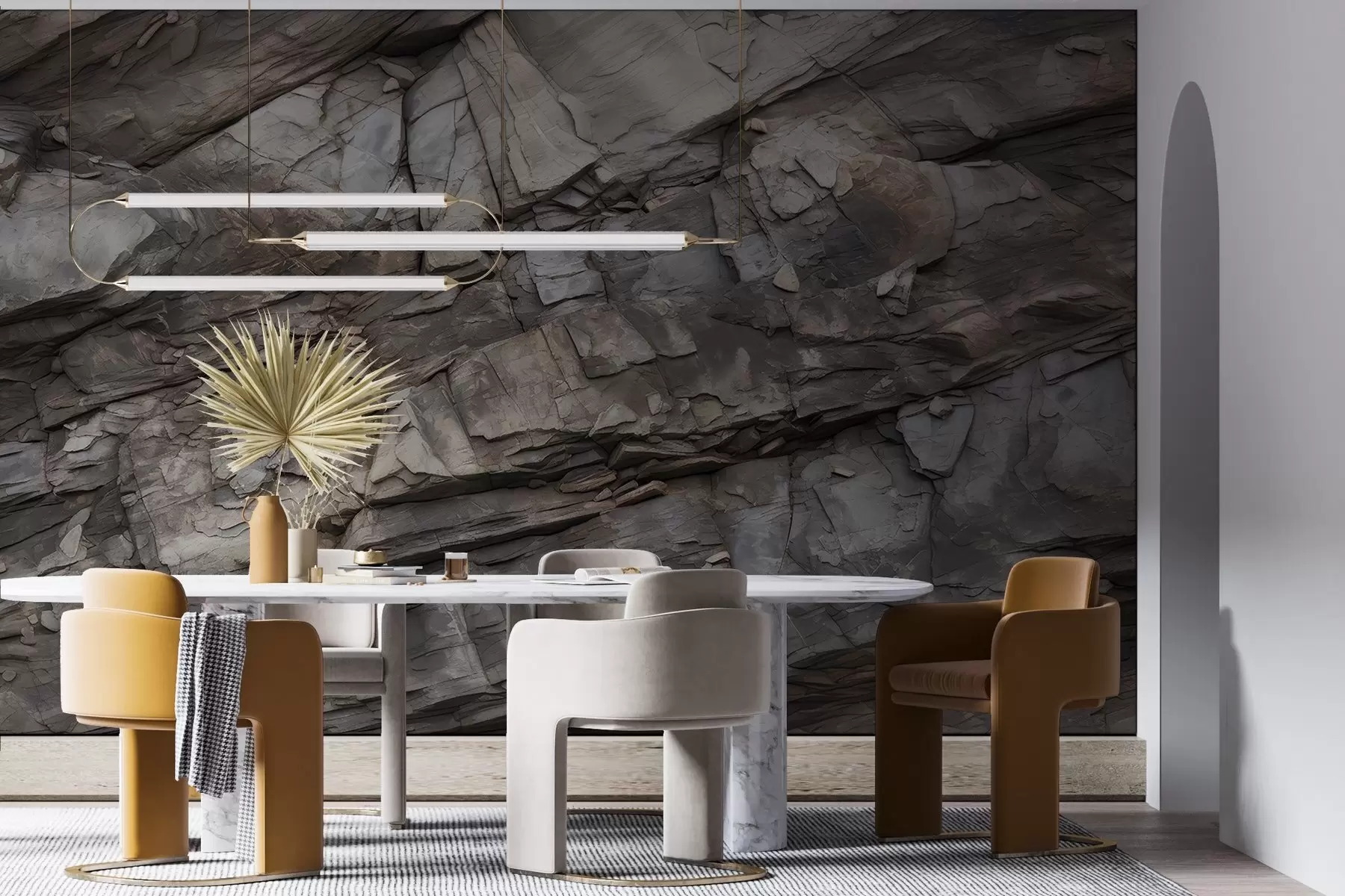 Fototapetes Krāsota klinšu siena w03554