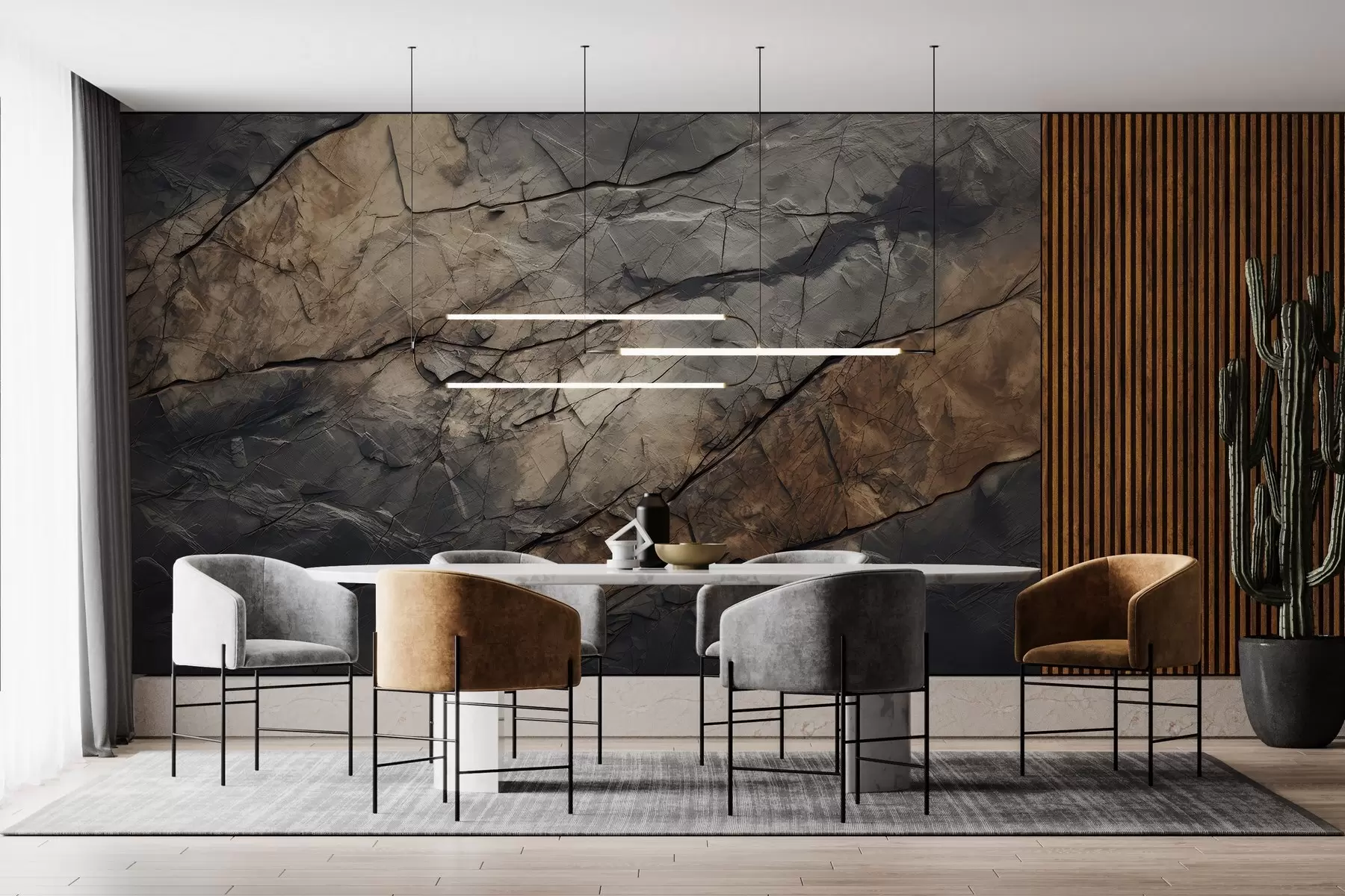 Fototapetes Ar akvareli apgleznota siena w03561