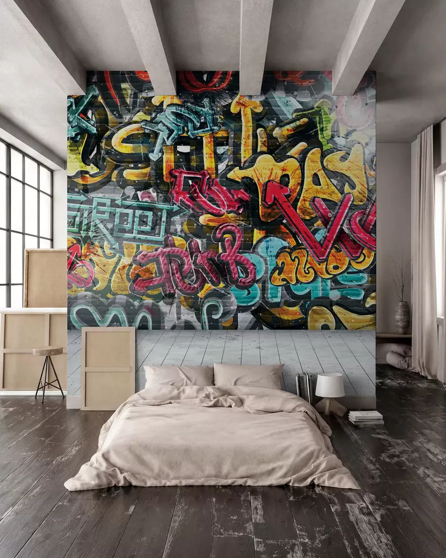Fototapetes Grafiti pilnās krāsās u56045