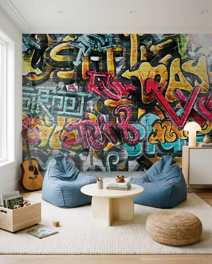 Fototapetes Grafiti pilnās krāsās u56045