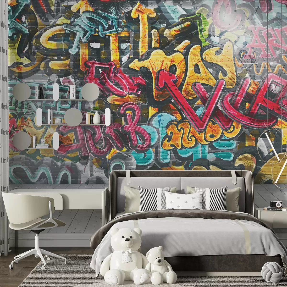 Fototapetes Grafiti pilnās krāsās u56045
