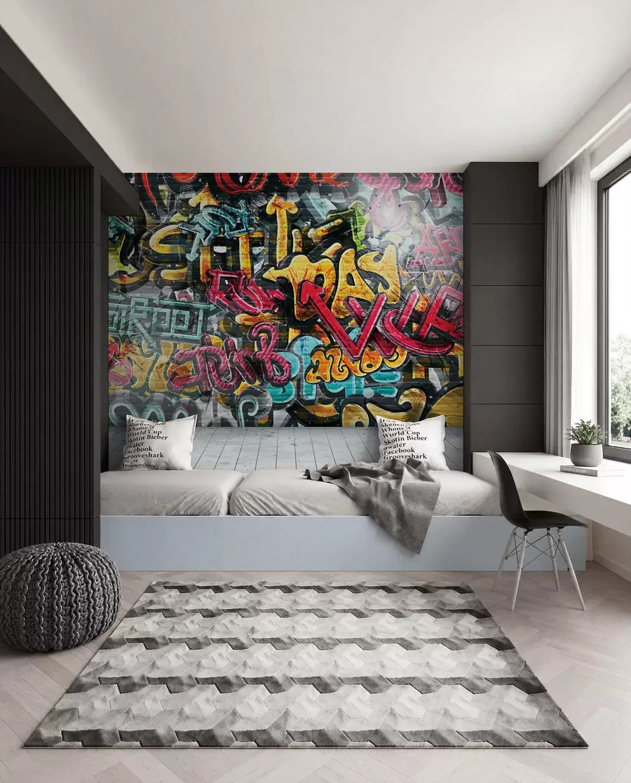 Fototapetes Grafiti pilnās krāsās u56045