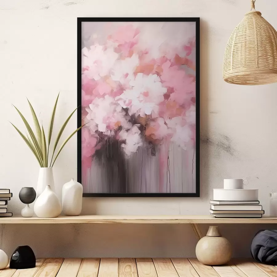 Glezna Ziedu abstrakcija f43517