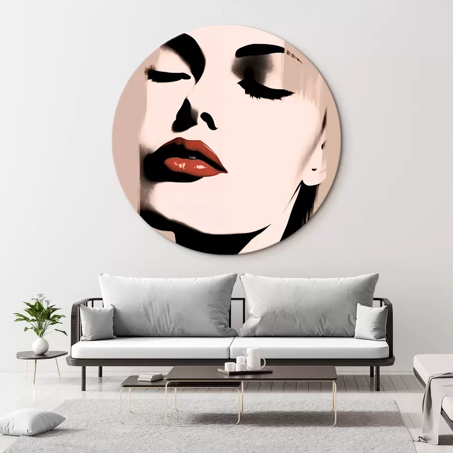 Glezna Minimālistisks sievietes portrets r43527