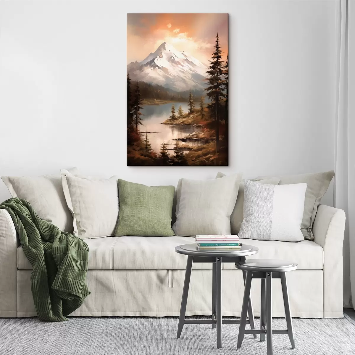 Glezna Dabas skats uz kalniem, upi s43543