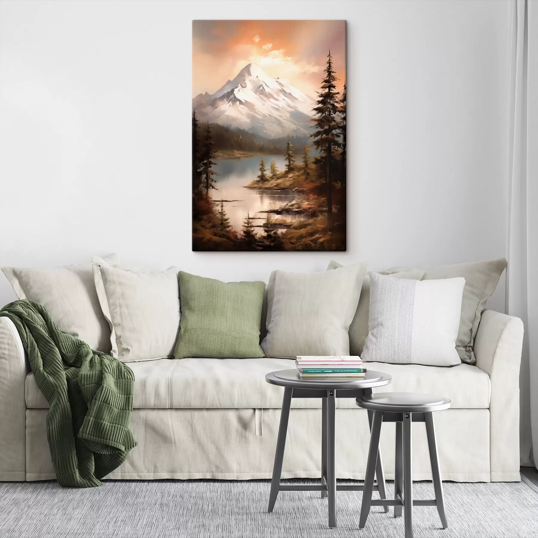 Glezna Dabas skats uz kalniem, upi s43543