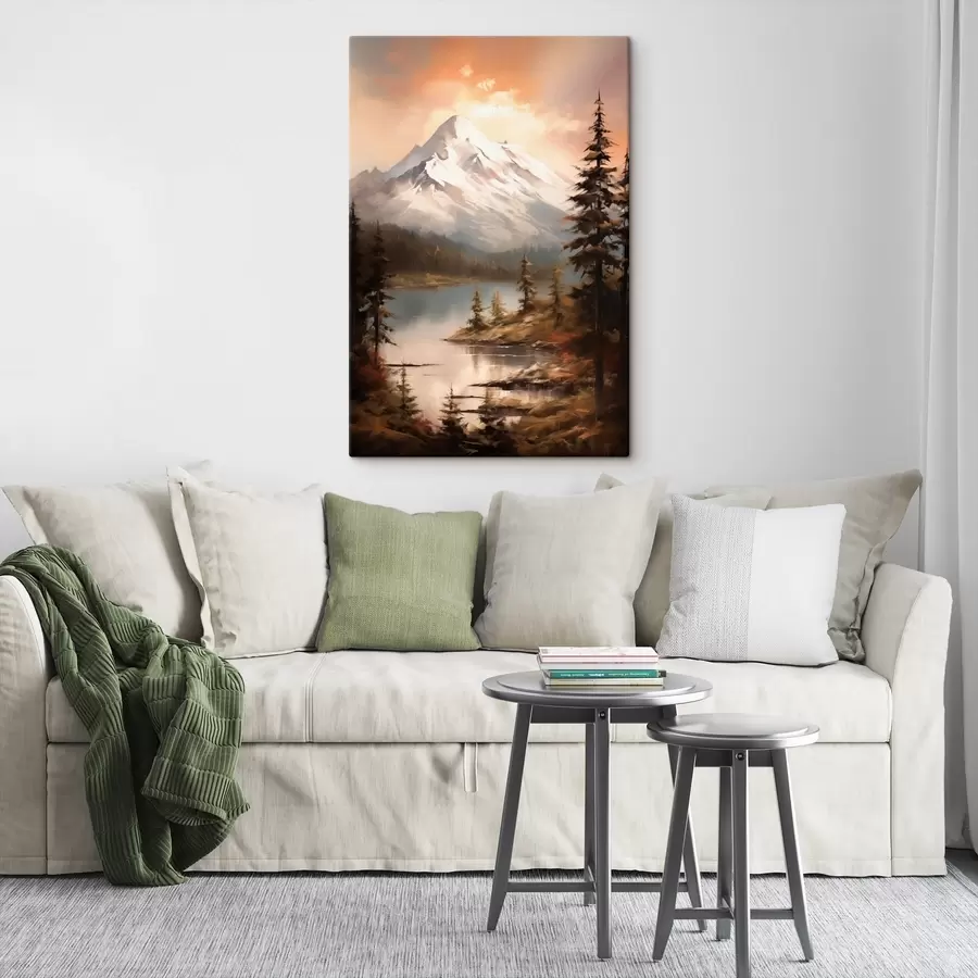 Glezna Dabas skats uz kalniem, upi s43543