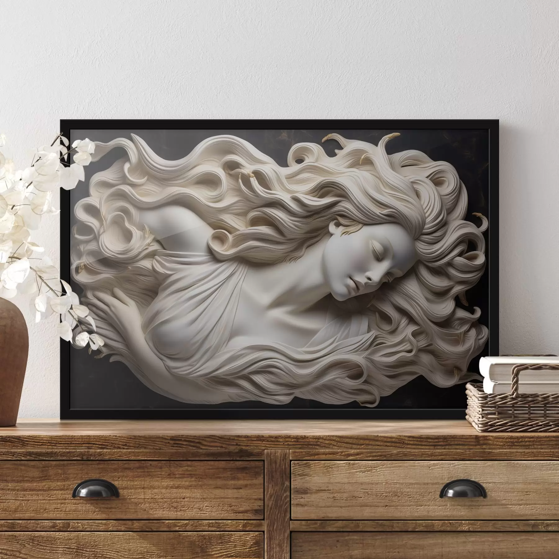 Glezna Sievietes imitēts bareljefs f43546