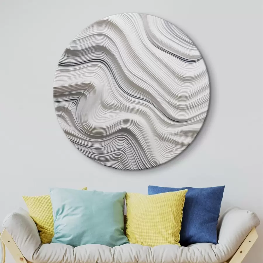 Glezna Teksturēti viļņi melnbaltā krāsā r43554